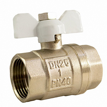 Кран шаровый (25) 1" ВН/ВН бабочка, латунь /STI 00000003994 (1)