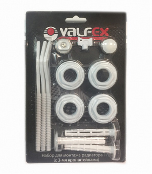 Комплект монтажный c 3-мя кронштейнами  1/2",  д/радиатора /Valfex AD-1003 1/2 (40)