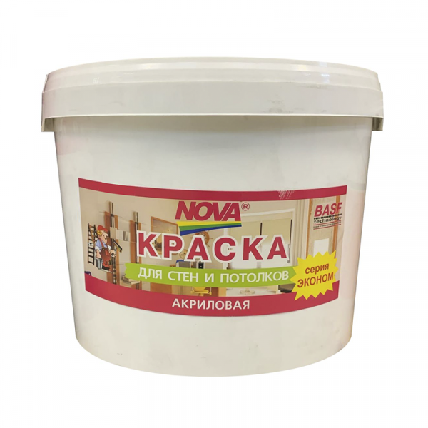 Краска в д с 16кг д стен Эконом  NOVA (1)