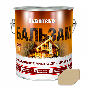 Акватекс-бальзам  2,2л Бесцветный (натуральное масло д/древесины) /Рогнеда (4)