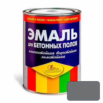 Эмаль для бетонных полов, серая,  2,7л, алкидная /НБХ (6)