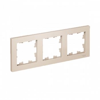 Рамка тройная ATLAS DESIGN бежевый /Systeme Electric ATN000203