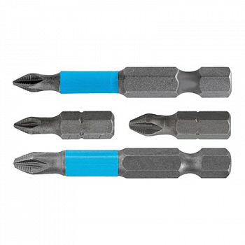 Бита 1/4" PZ 2- 25мм, Профи, сталь S2 с насечкой (Поштучно, 20шт в блистере) /WhirlPower 57582