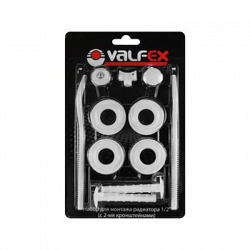 Комплект монтажный c 2-мя кронштейнами  1/2",  д/радиатора /Valfex AD-1002 1/2 (40)