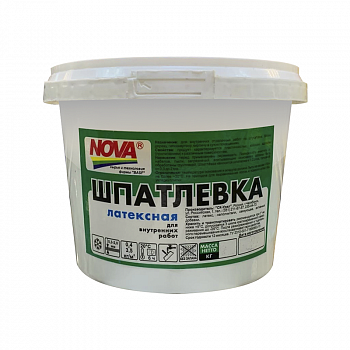 Шпатлевка латексная 1,3кг /NOVA (12)