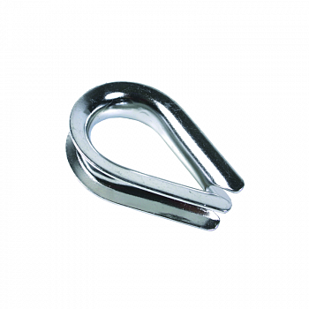 Коуш 6мм оцинкованный для стальных канатов DIN 6899A (уп=2шт) /SteelRex (10)