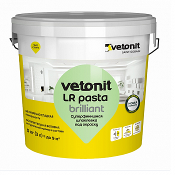 Шпатлевка готовая суперфинишная  5кг LR Pasta Brilliant (ведро) /Vetonit