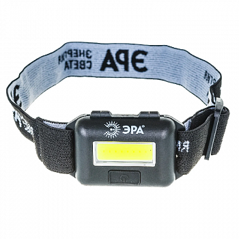 Фонарик налобный 3Вт COB LED, IP44 (3хААА) /ЭРА GB-607 (1)
