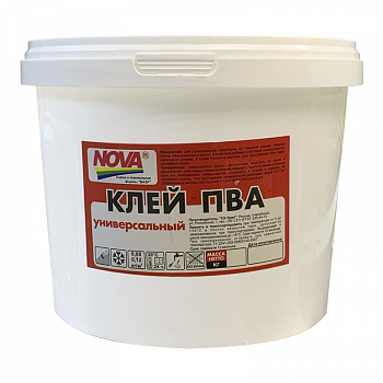 Клей ПВА универсальный 2,5кг (ведро) /NOVA (8)