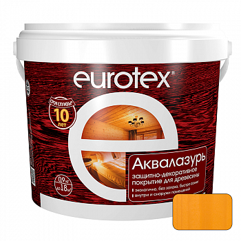 Защитно-декоративное покрытие Калужница  0,9кг Аквалазурь /EUROTEX (6)