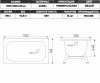 00000033069-ЧБ467-Схема-Ванна акриловая 1500х700х440 (без каркаса и экрана) Стандарт Экстра