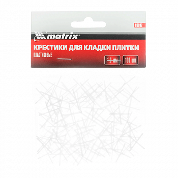 Крестики 1,0мм для кафеля 100шт /MATRIX 88082 (20)