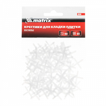 Крестики 2,5мм для кафеля 100шт /MATRIX 88088 (20)