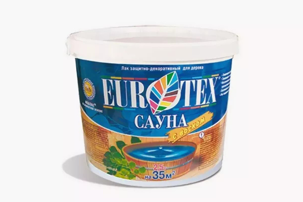 Состав защитный EUROTEX-сауна 2,5кг с воском  4