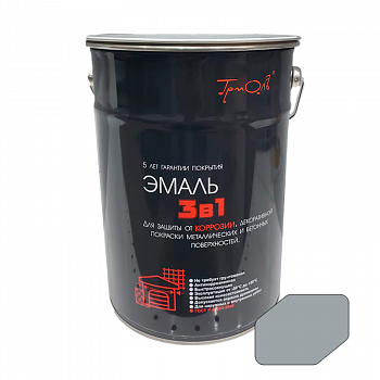 Грунт-эмаль 3 в 1 АУ св-серая 5кг RAL 7040 /ТРИОЛЬ (1) 