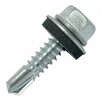 Саморез кровельный 6,3х 19 с шайбой (250)