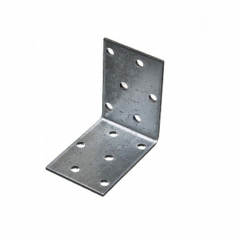 Уголок  40х40х60х2мм крепежный оцинкованный, этикетка /SteelRex (1)