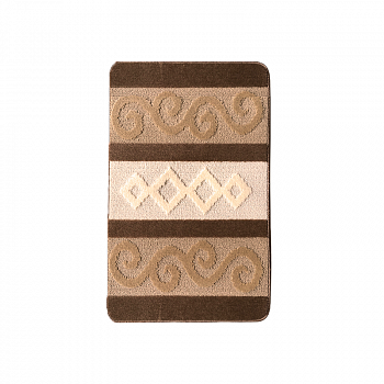 Набор ковриков для ванной, 2 предмета, 60*100/50*60 Beige HURREM /Zalel