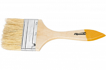 Кисть флейцевая 38мм (1,5") натуральная щетина, "Slimline" /SPARTA 824255 (12)