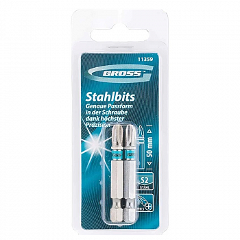 Бита 1/4" PH 3- 50мм (2 шт в упаковке) /Gross 11359 (60/1)