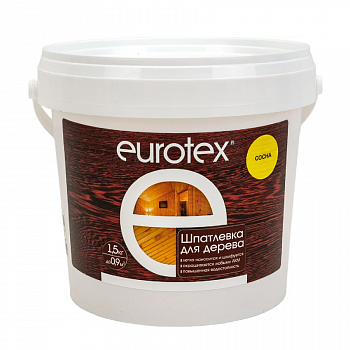 Шпатлевка по дереву Сосна 1,5кг акриловая EUROTEX (6)