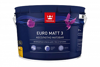 Краска 9л интерьерная ЕВРО-2 SMART База А, матовая /Тиккурила (1)