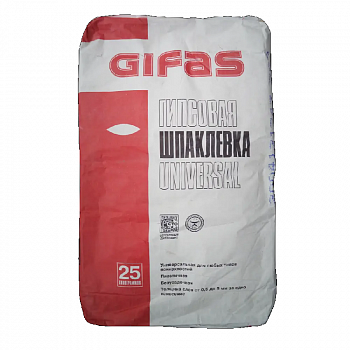 Шпатлевка гипсовая Universal, 25 кг /GIFAS /Гифас (50)(49)